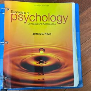 Essential of Psychology -concept and applications
